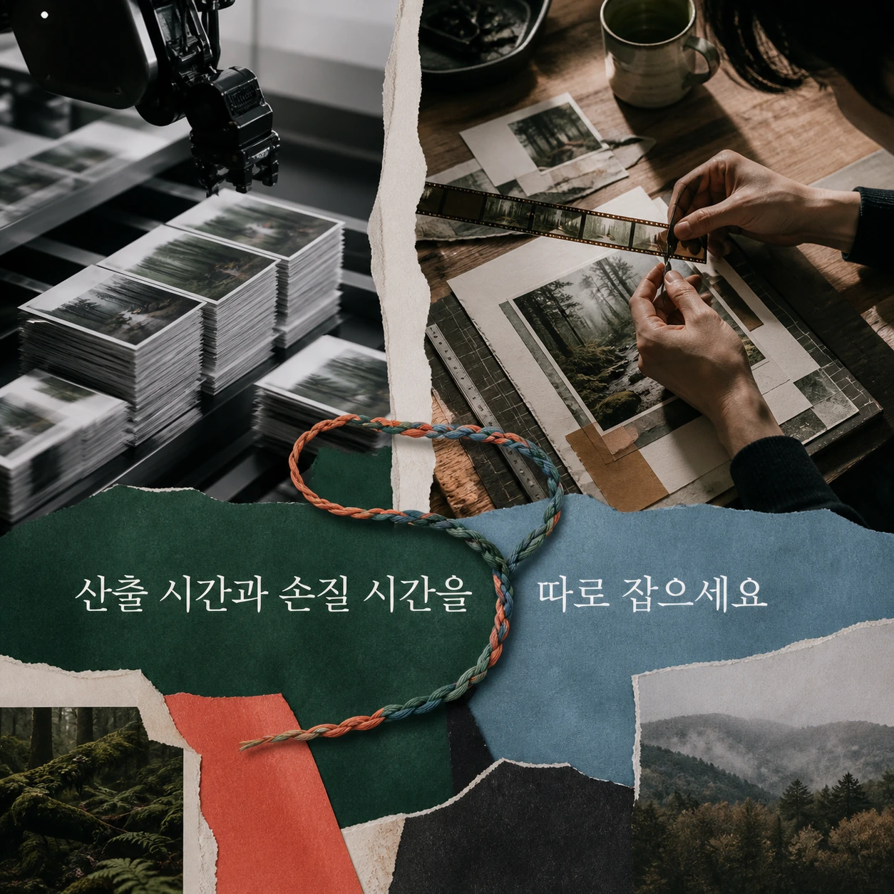 산출 시간과 손질 시간을 따로 잡으세요