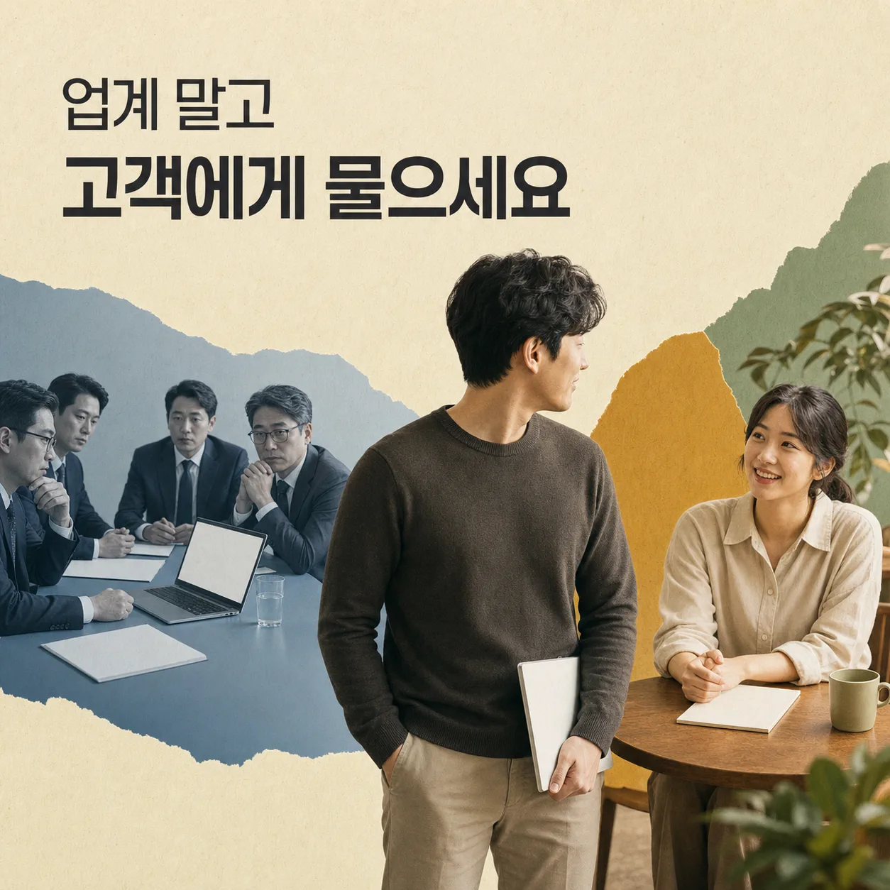 업계 회의 대신 고객에게 묻기