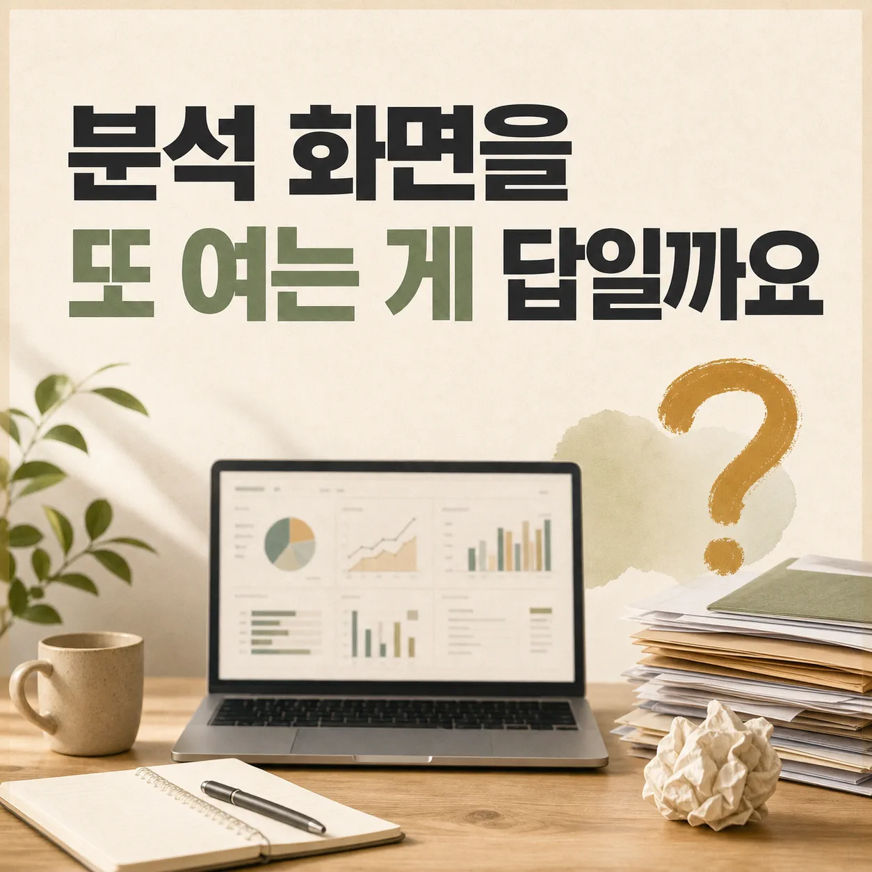 몇 주째 그대로인 조회수 앞에서