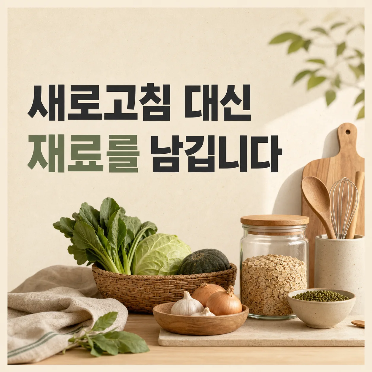 새로고침 대신 재료를 남기는 시간