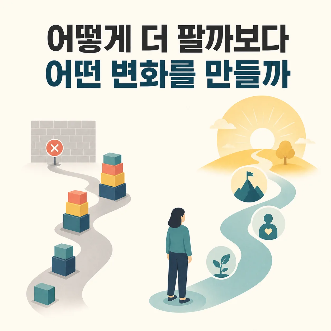 더 팔기에서 변화 만들기로 바뀌는 질문
