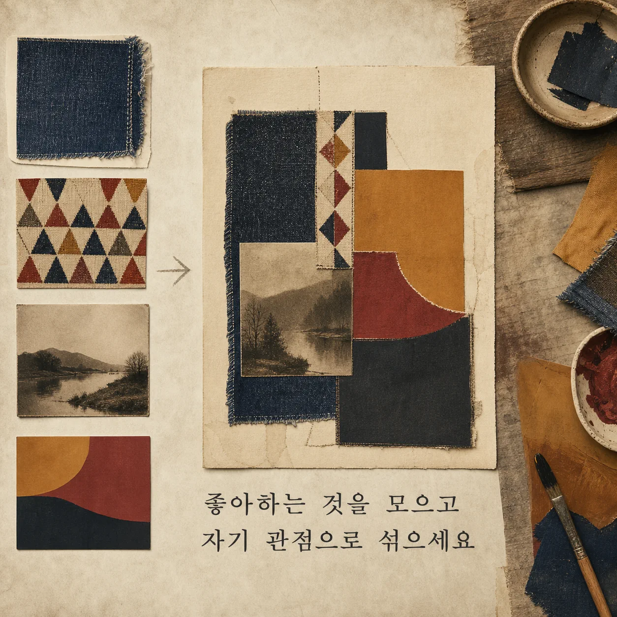 수집과 재조합으로 만드는 독창성