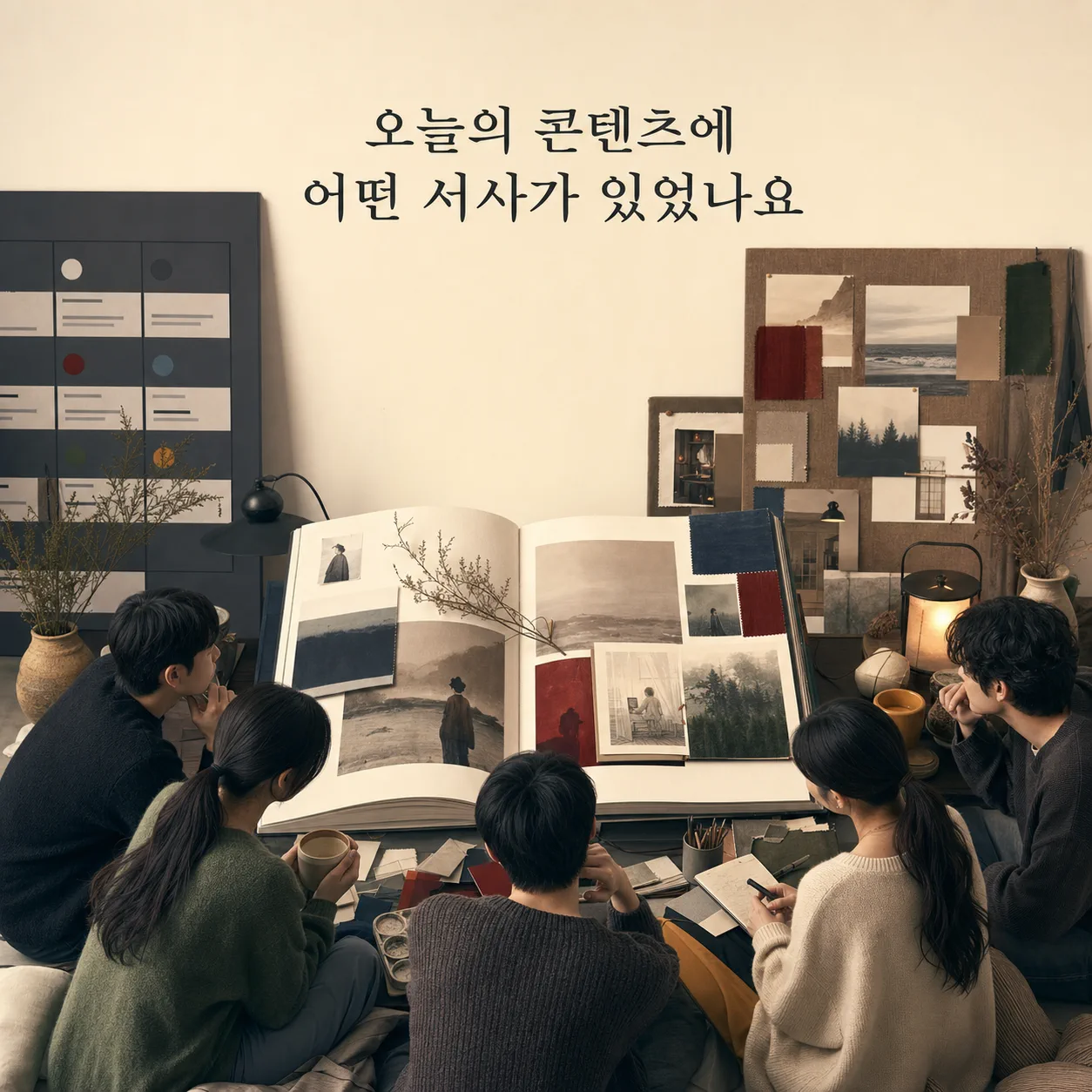 오늘의 콘텐츠에 담긴 서사를 점검하는 질문