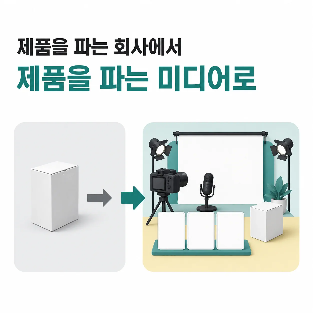제품 회사에서 미디어 회사로 전환