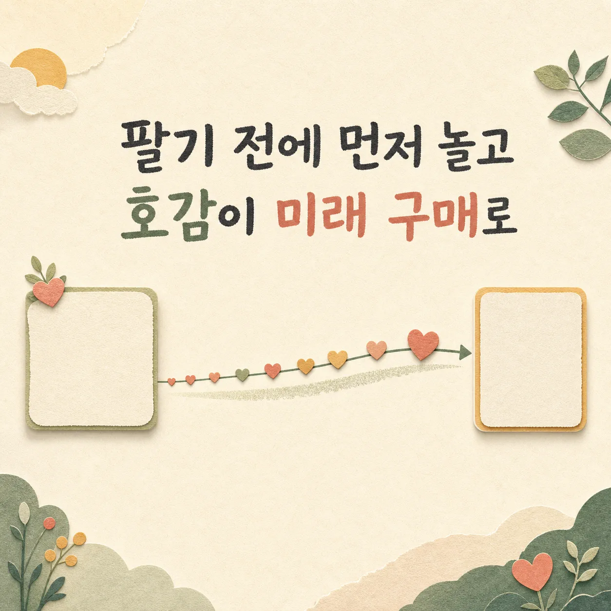 호감이 미래 구매로 이어지는 흐름
