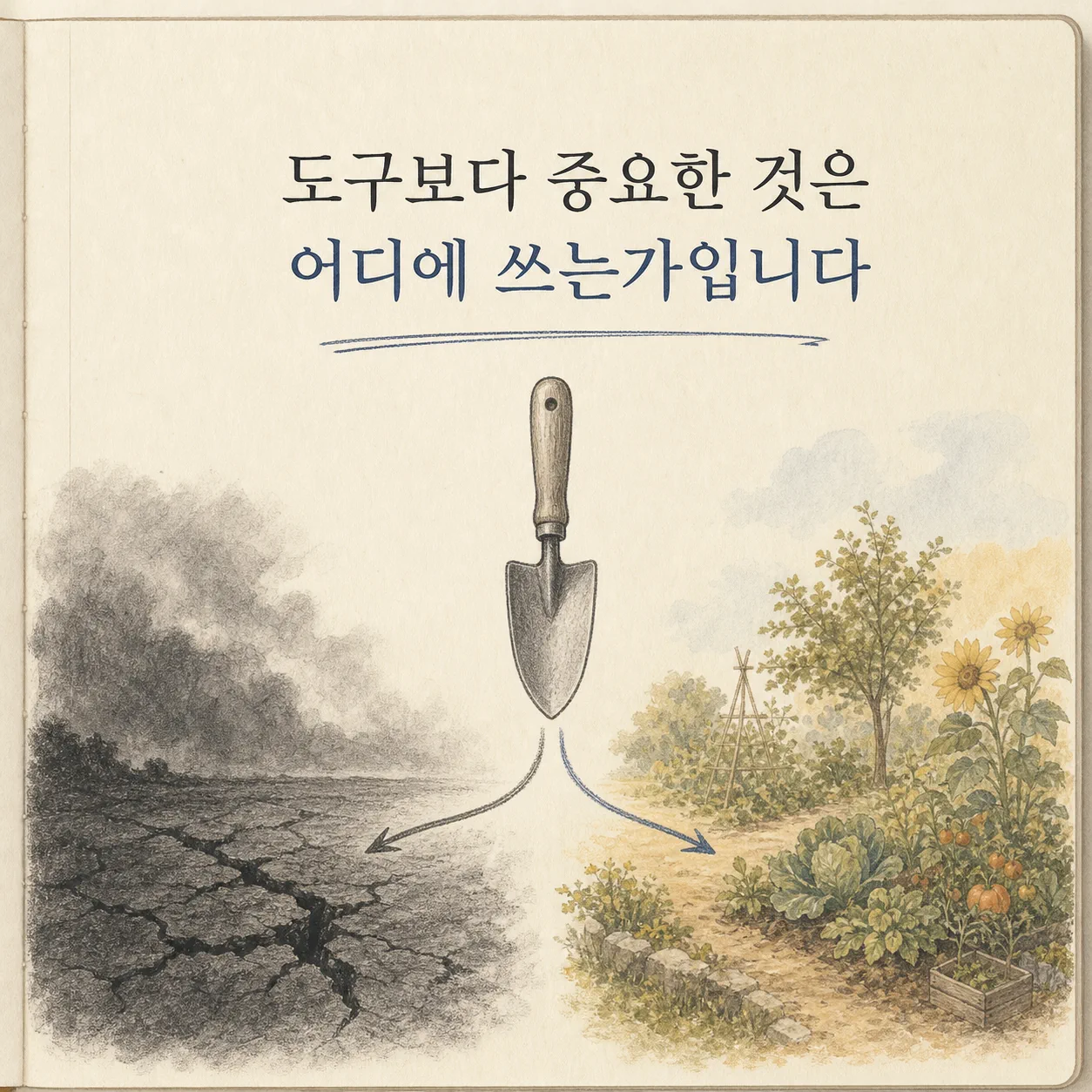 도구가 아니라 쓰는 방향이 가르는 결과