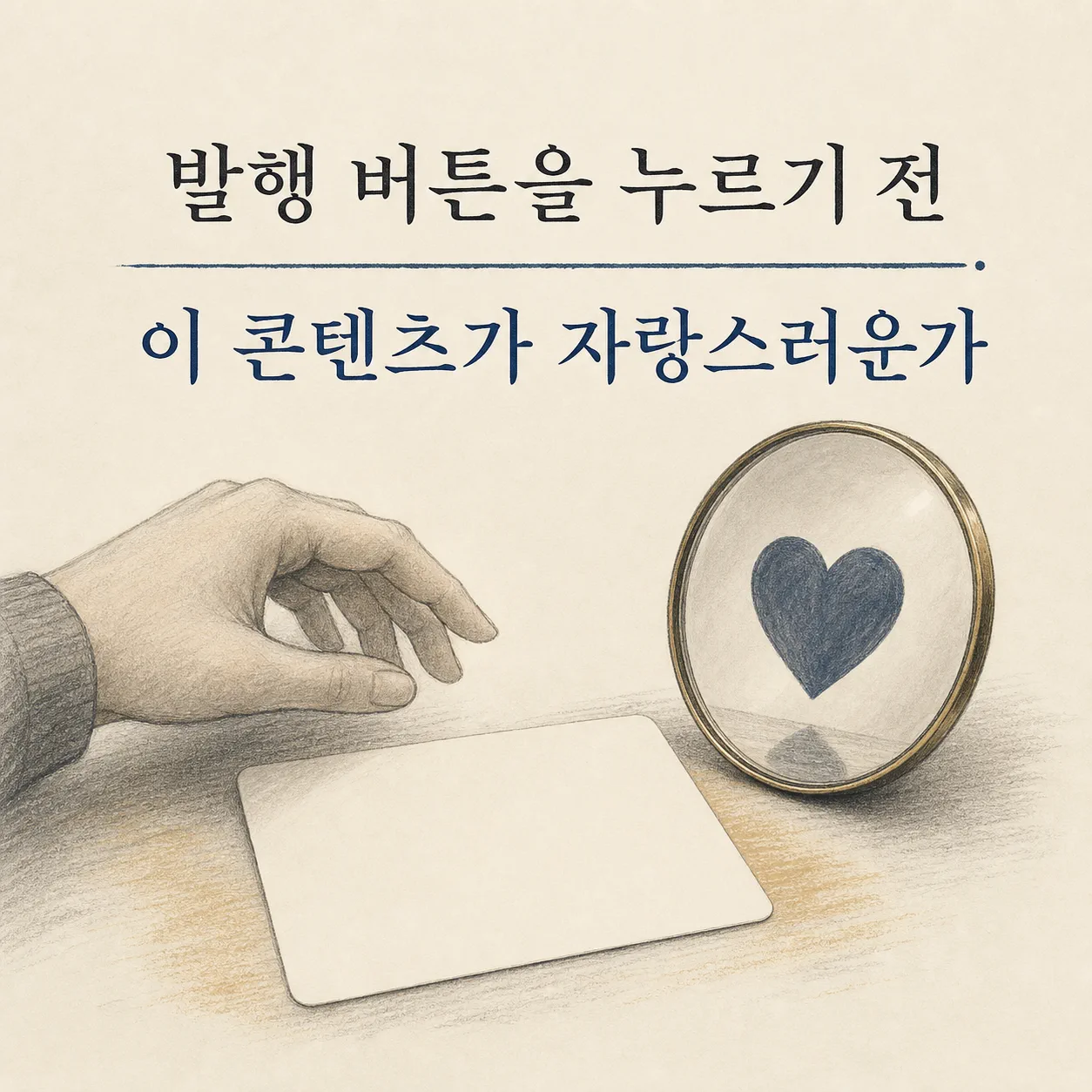 발행 버튼 앞에서 던지는 점검 질문