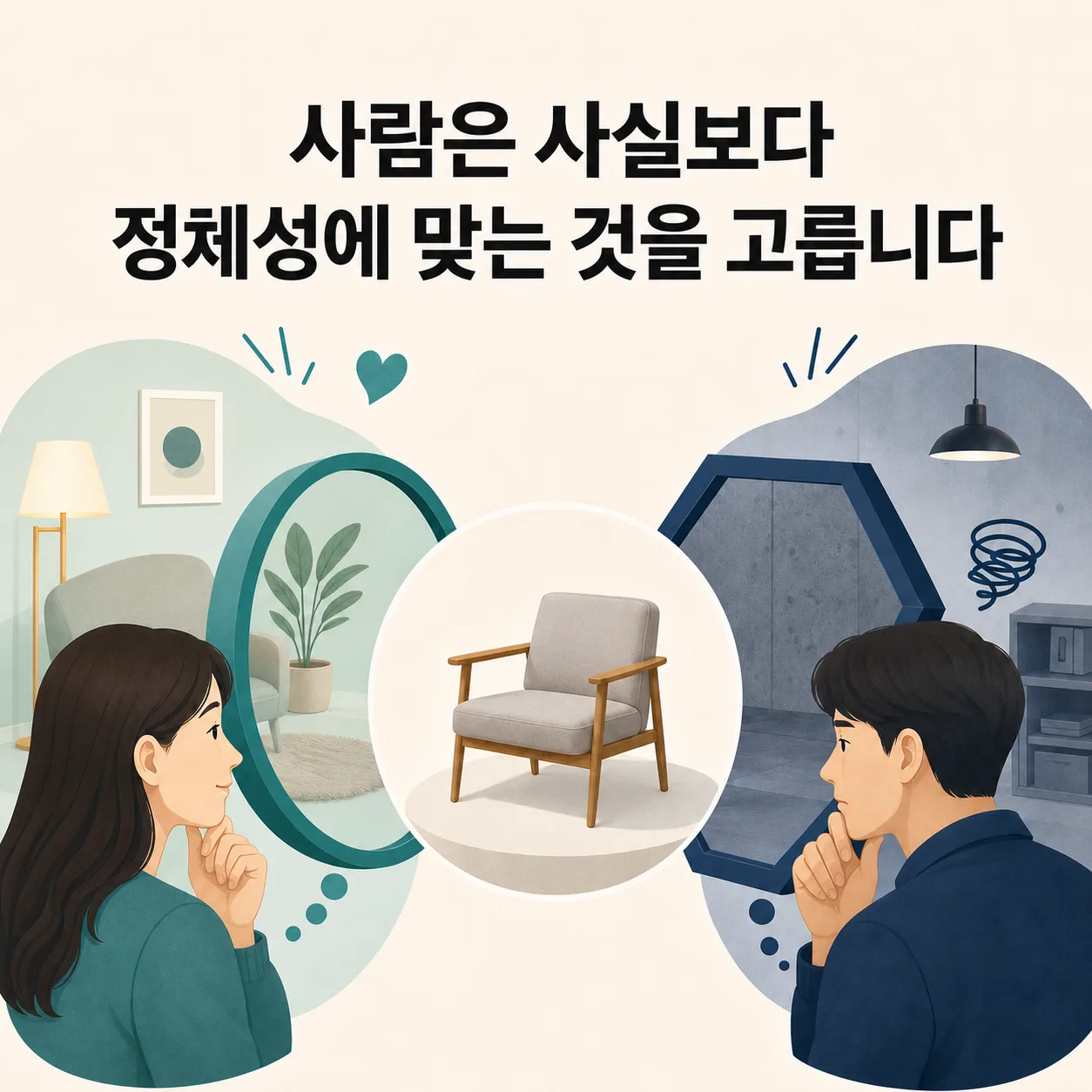 정체성이라는 렌즈로 갈리는 판단