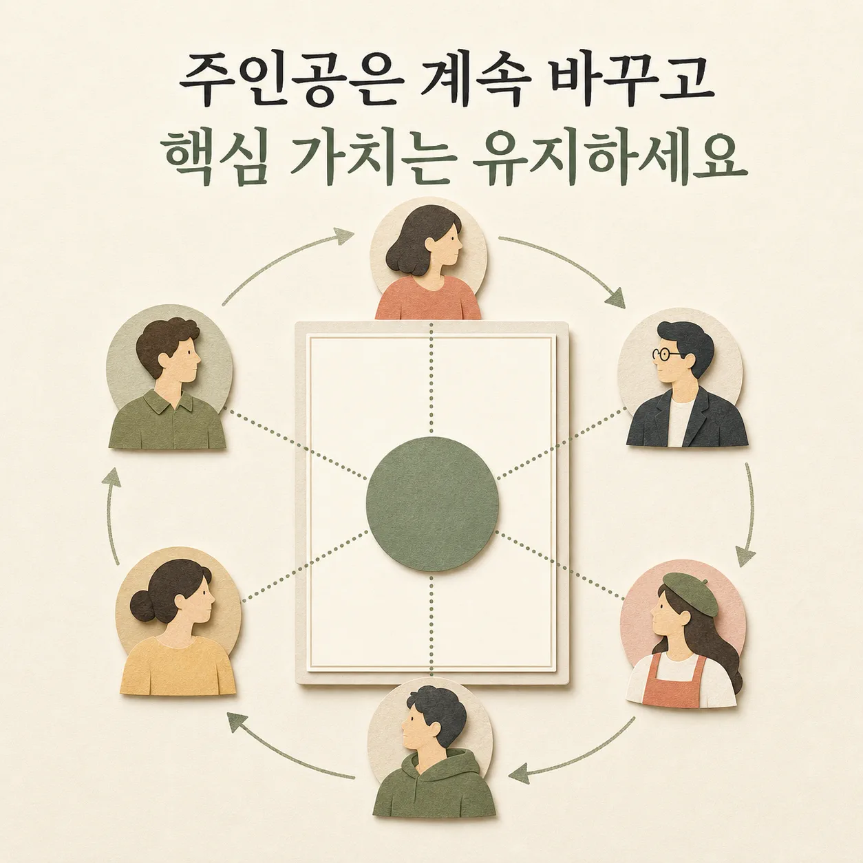 주인공 교체와 고정된 핵심 가치