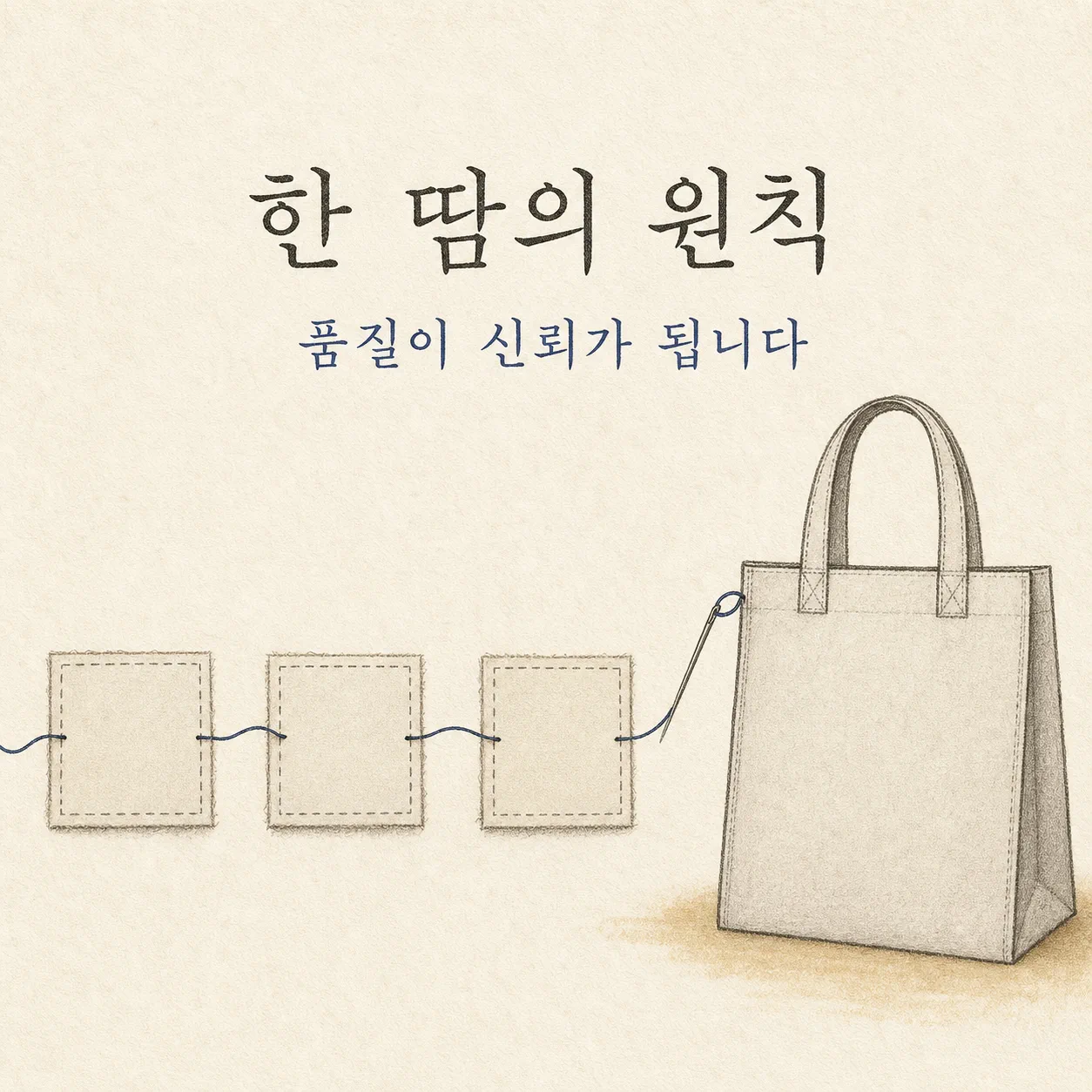 한 땀의 원칙이 신뢰로 이어지는 구조