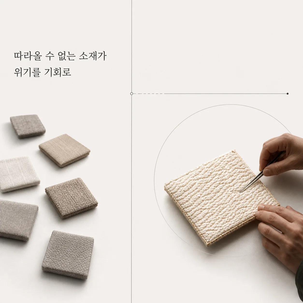 따라올 수 없는 소재로 위기 돌파