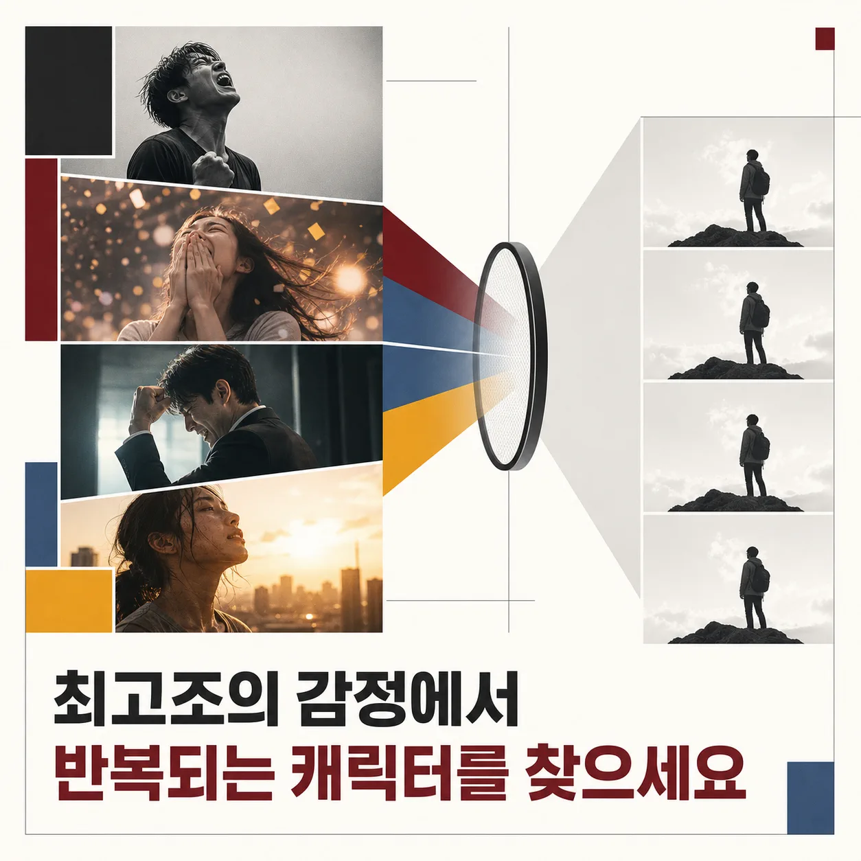 가장 큰 감정에서 반복되는 키워드 찾기