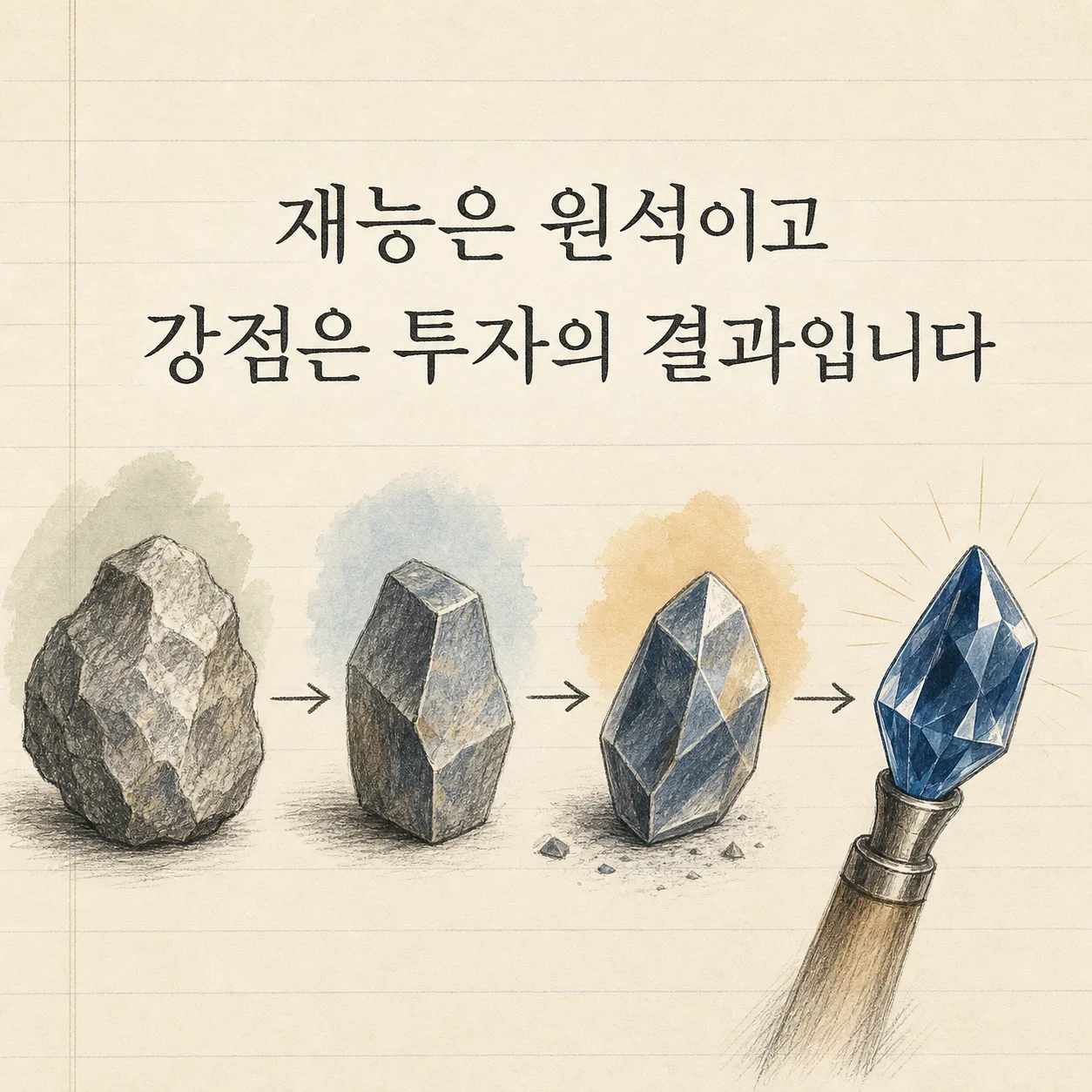 원석 같은 재능이 강점이 되는 과정