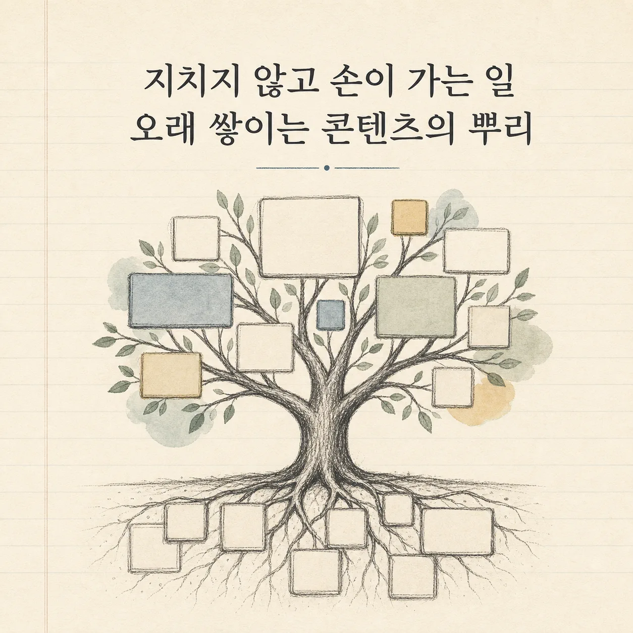 지치지 않는 주제가 만드는 콘텐츠 뿌리