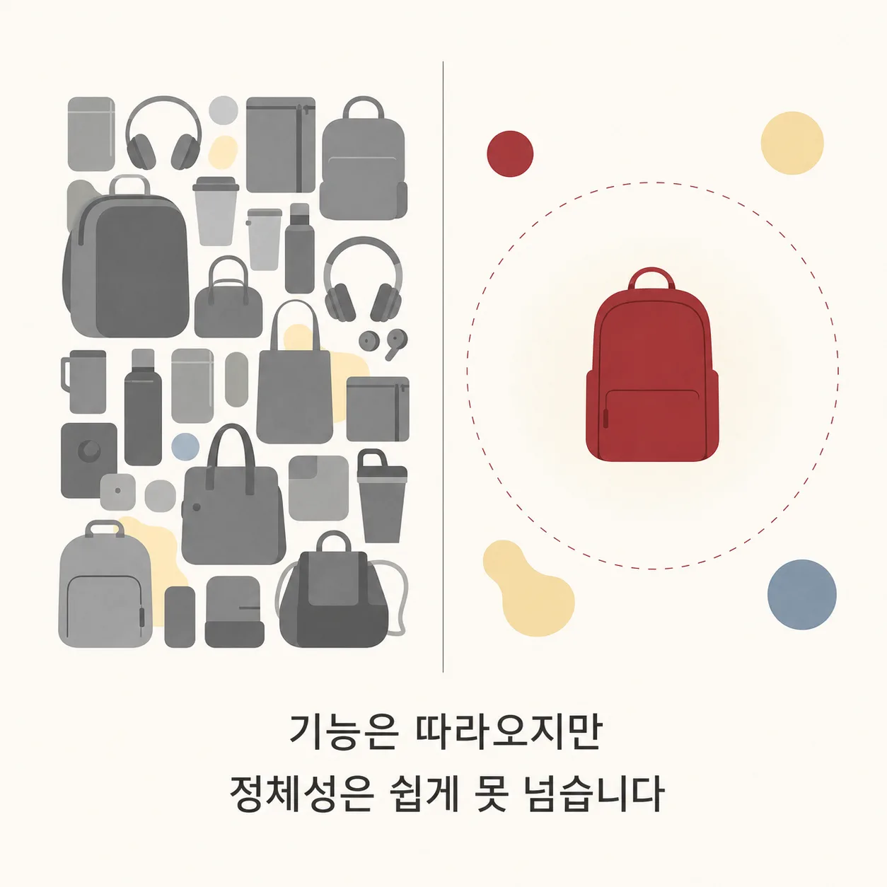 기능은 복제되고 정체성은 남는 경쟁 구도