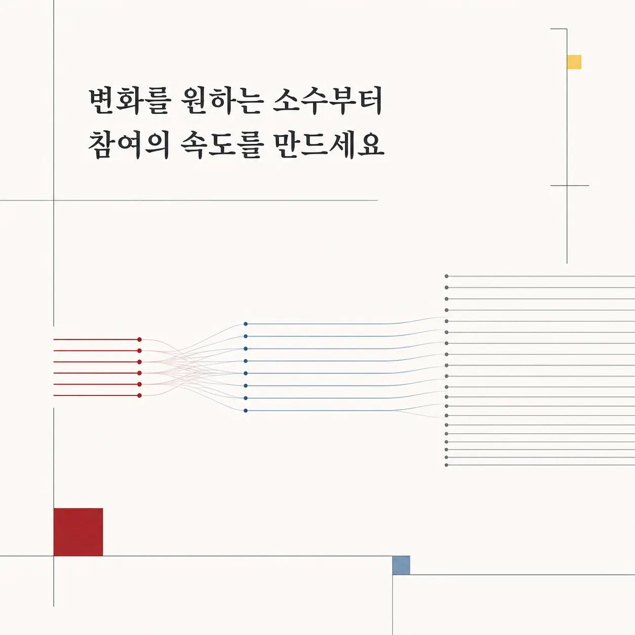 참여의 속도가 다른 집단들
