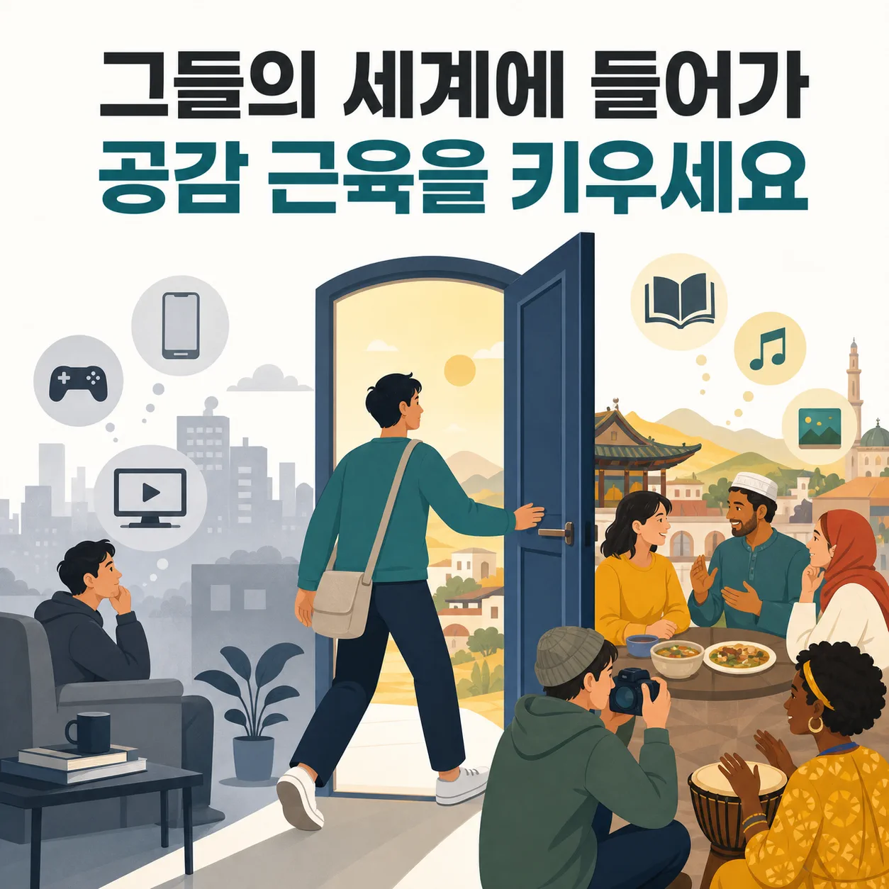 다른 세계에 들어가 키우는 공감 근육