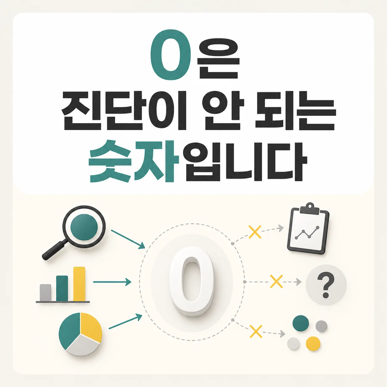 0은 진단이 안 되는 숫자