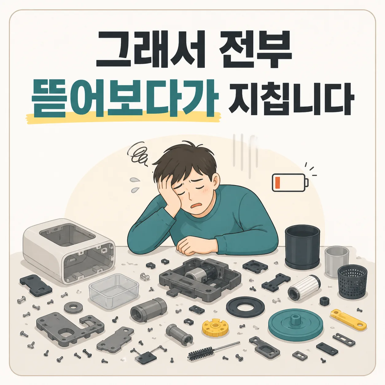 전부 뜯어보다가 지치는 흐름